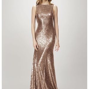 Size 0 Theia Gold Gown